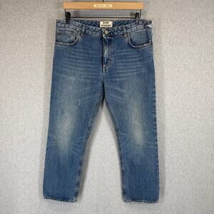 ACNE STUDIOS Pop Betty Jeans Women's EU 40 US 30 Blue 100% Cotton Distressed